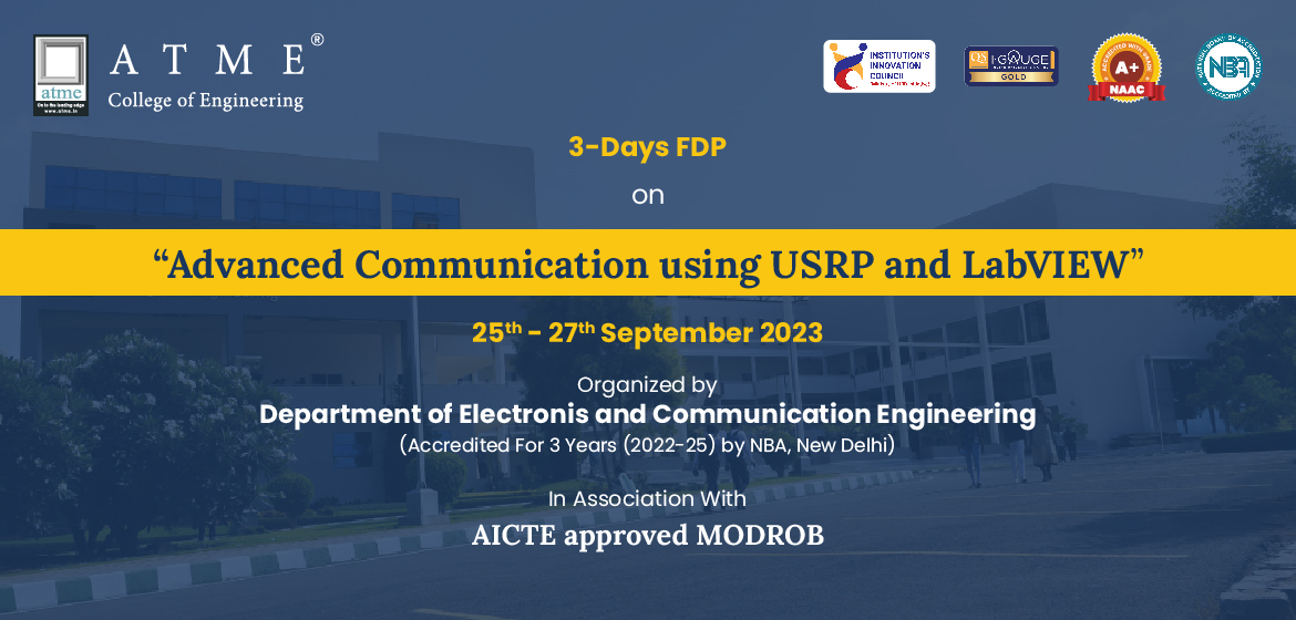3-Days FDP on “Advanced Communication using USRP and LabVIEW”