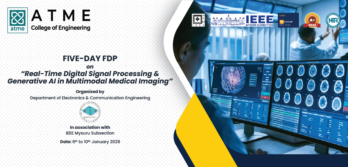FIVE-DAY FDP on “Real-Time Digital Signal Processing & Generative AI in Multimodal Medical Imaging”
