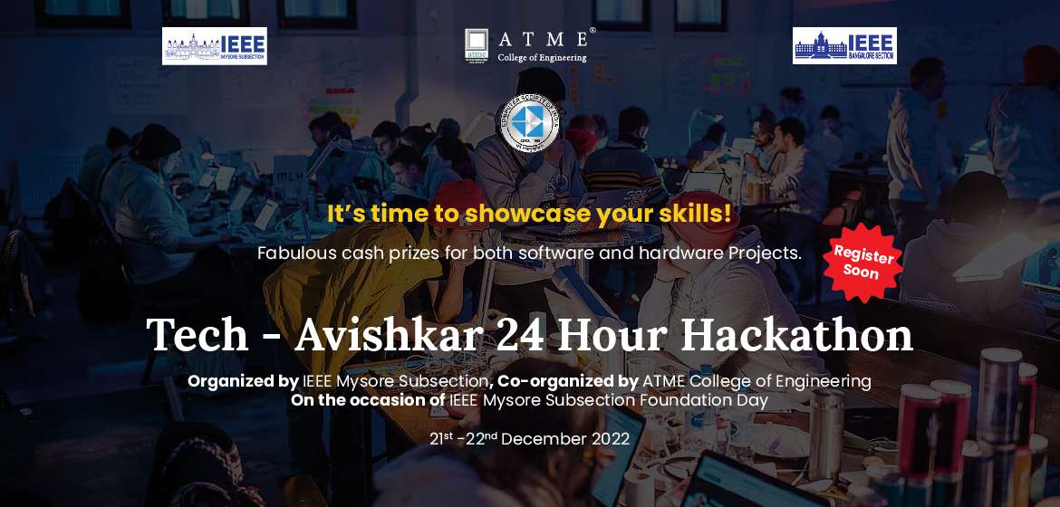 Tech-Avishkar 24 Hour Hackathon — IEEE Mysore Subsection Foundation Day