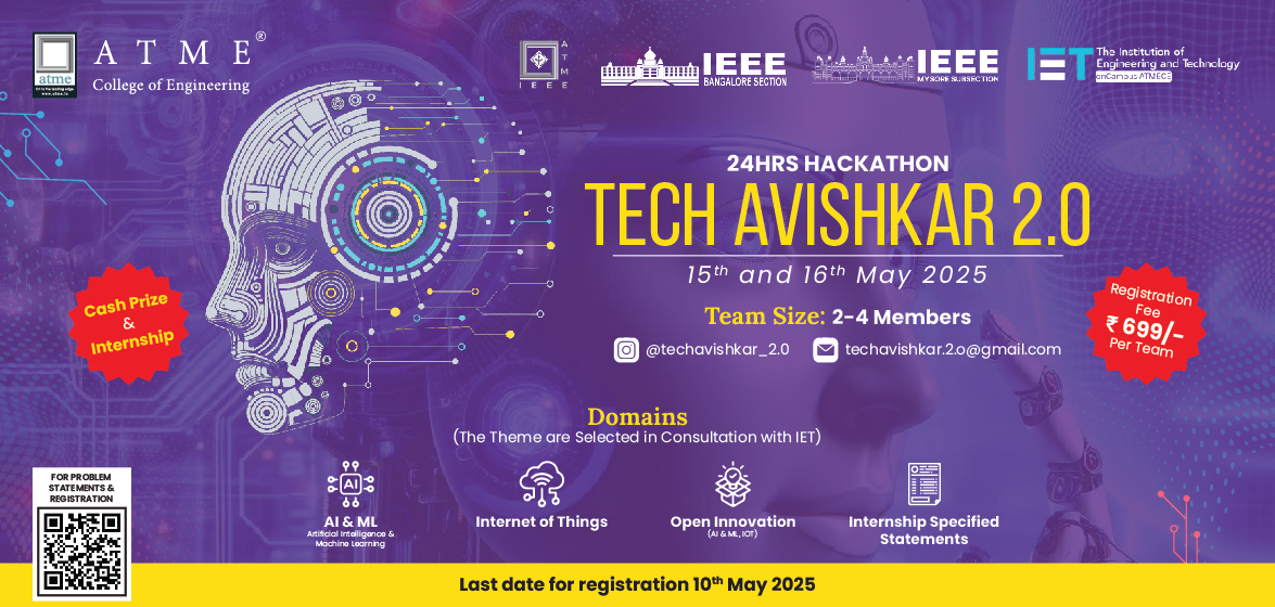 Welcome to \TechAvishkar 2.0\ – Ignite. Innovate. Impact.