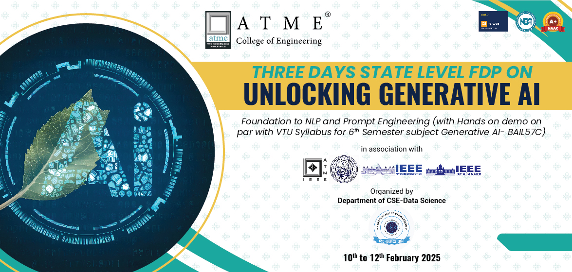 THREE DAYS STATE LEVEL FDP ON UNLOCKING GENERATIVE AI