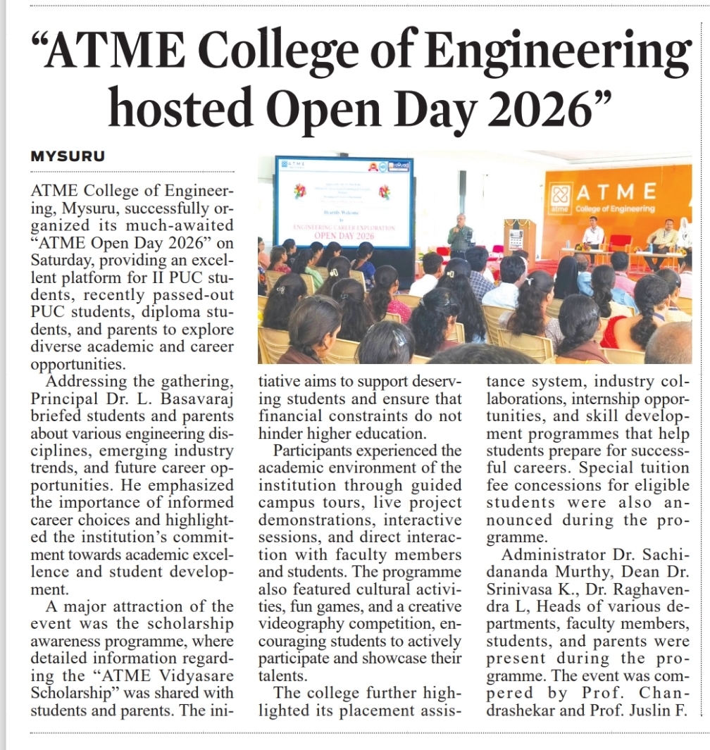 Open Day 2026, Press meet held at Mysuru District Press club Mysuru.